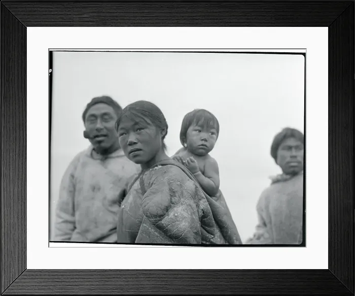 Framed Print : Portrait of Eskimo Family