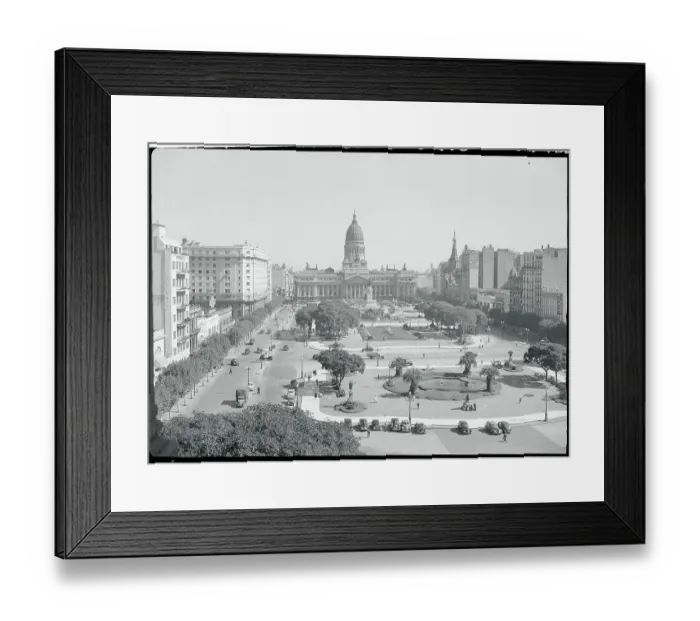 Framed Print : Plaza del Congreso Framed Print : Plaza del Congreso