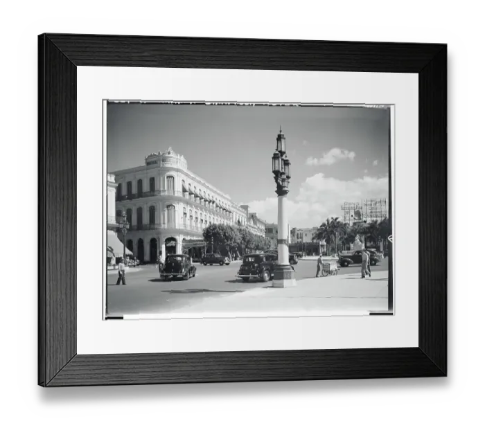 Framed Print : Parking Lot near Hotel Framed Print : Parking Lot near Hotel