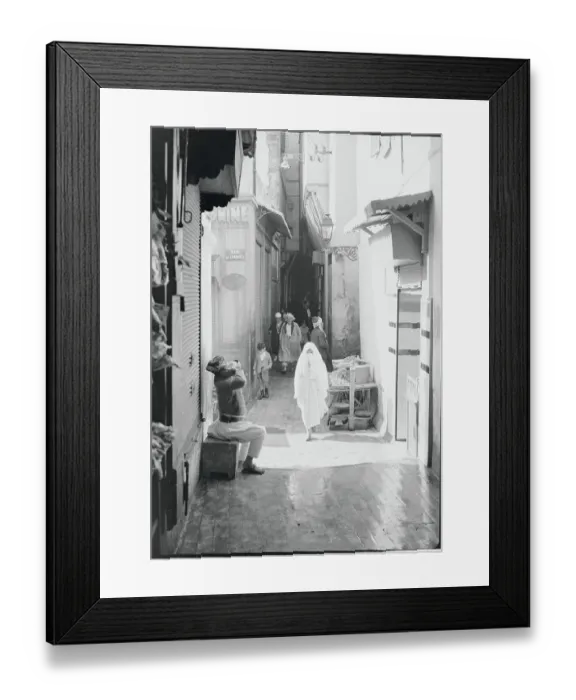 Framed Print : Muslim Woman on Narrow Street Framed Print : Muslim Woman on Narrow Street