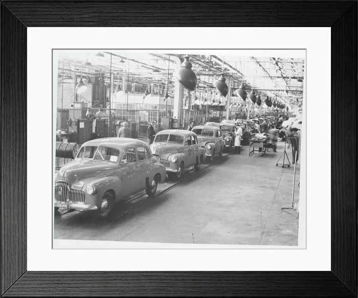 Framed Print : Holden Sedans Leaving Production Line Framed Print : Holden Sedans Leaving Production Line