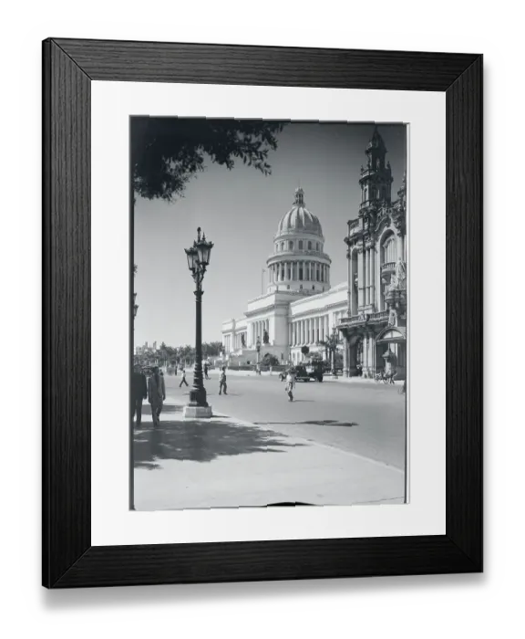 Framed Print : View of Cuban Capitol Building Framed Print : View of Cuban Capitol Building