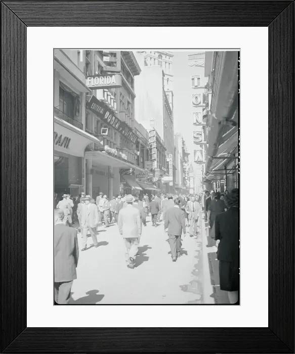 Framed Print : Main Shopping Street Framed Print : Main Shopping Street