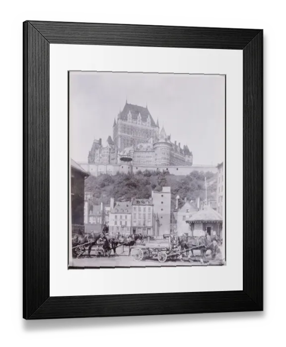 Framed Print : Chateau Frontenac Above Town Framed Print : Chateau Frontenac Above Town
