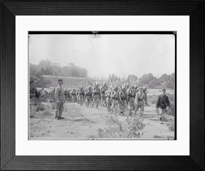 Framed Print : Denegalese troops in South France Framed Print : Denegalese troops in South France