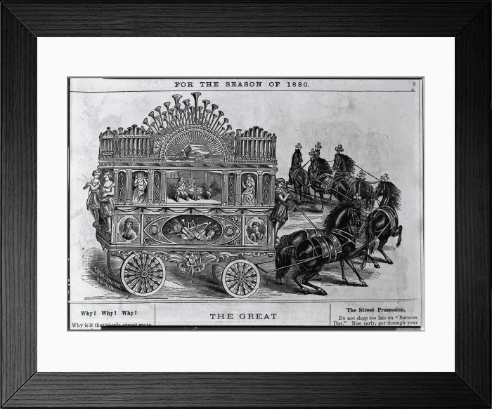 Framed Print : Calliope Being Drawn by Six Horses Framed Print : Calliope Being Drawn by Six Horses