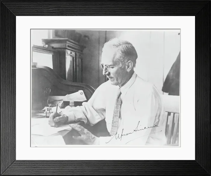 Framed Print : Upton Sinclair Busy at Work Framed Print : Upton Sinclair Busy at Work