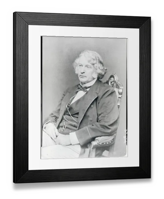 Framed Print : Portrait of Senator Charles Sumner Reposed Framed Print : Portrait of Senator Charles Sumner Reposed