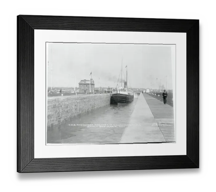 Framed Print : Man Strolling Along Harbor Framed Print : Man Strolling Along Harbor