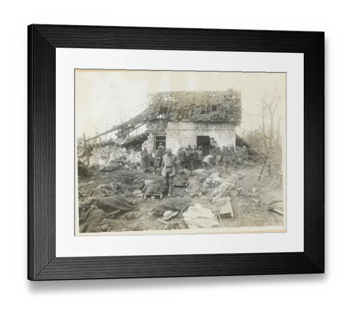 Framed Print : Wounded Soldiers Awaiting Treatment Framed Print : Wounded Soldiers Awaiting Treatment
