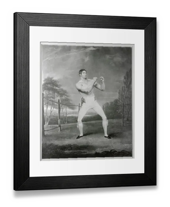 Framed Print : Thomas Belcher Posing in Boxing Stance Framed Print : Thomas Belcher Posing in Boxing Stance