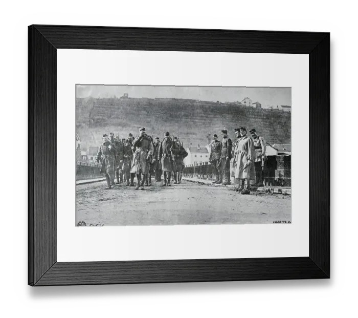 Framed Print : View of Soldier Formations Near Hillside Framed Print : View of Soldier Formations Near Hillside