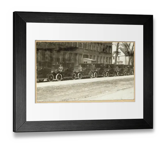 Framed Print : Taxicabs Waiting for Customers Framed Print : Taxicabs Waiting for Customers