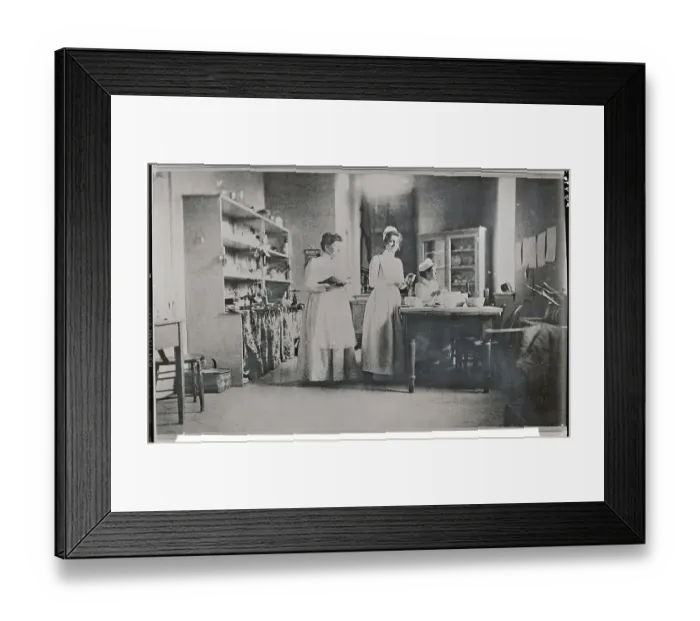 Framed Print : Workers in Hospital Food Area Framed Print : Workers in Hospital Food Area