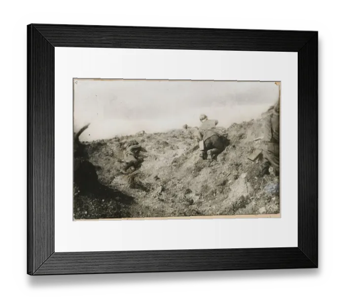 Framed Print : Soldiers Throwing Hand Grenades Framed Print : Soldiers Throwing Hand Grenades
