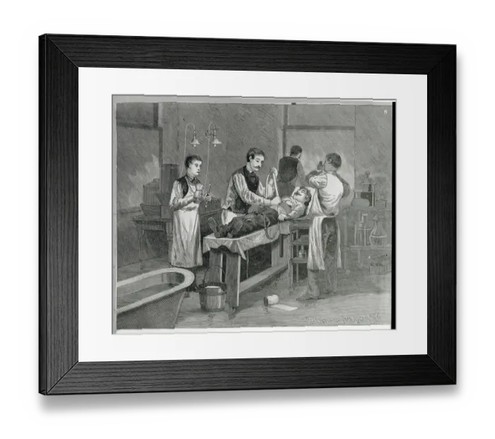 Framed Print : Reception Operating Room of a New York City Hospital Framed Print : Reception Operating Room of a New York City Hospital