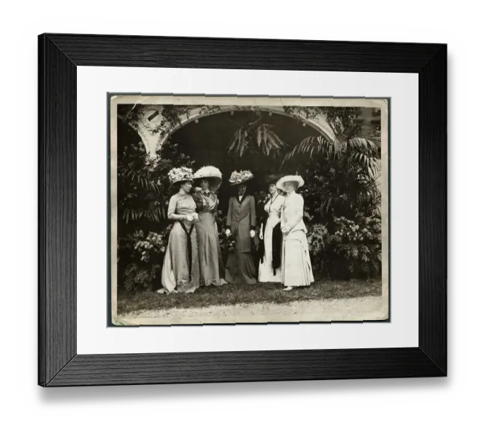 Framed Print : Society Ladies at Garden Party Framed Print : Society Ladies at Garden Party