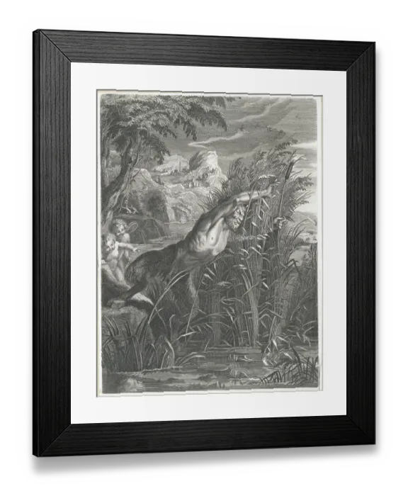 Framed Print : Pan Frightening the Nymphs Framed Print : Pan Frightening the Nymphs