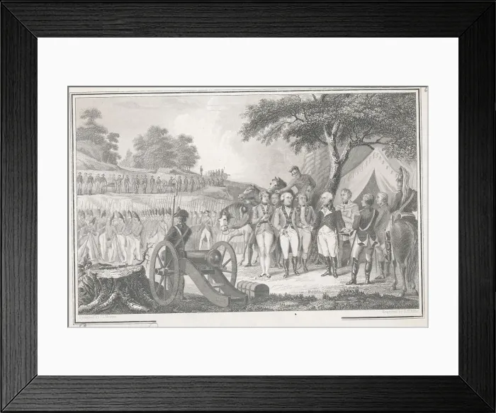 Framed Print : Revolutionary War Scene Framed Print : Revolutionary War Scene