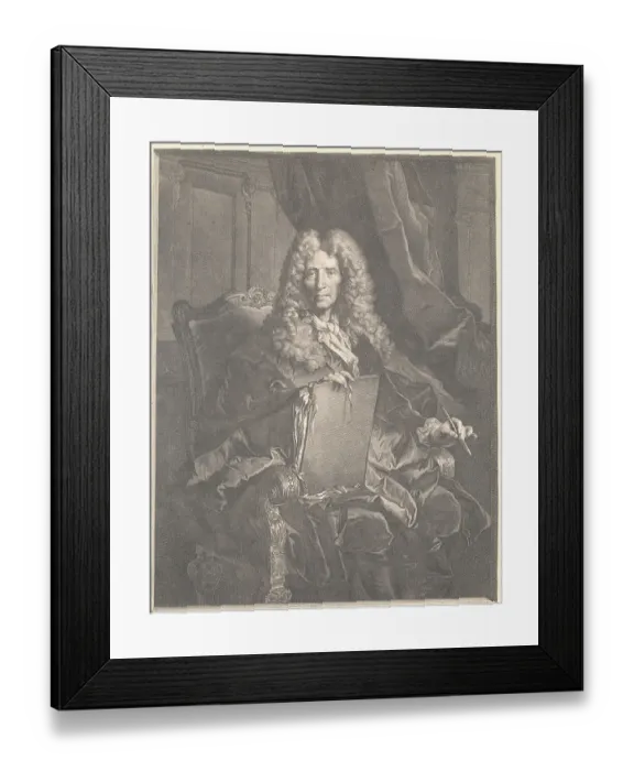 Framed Print : Portrait of Pierre Mignard Framed Print : Portrait of Pierre Mignard