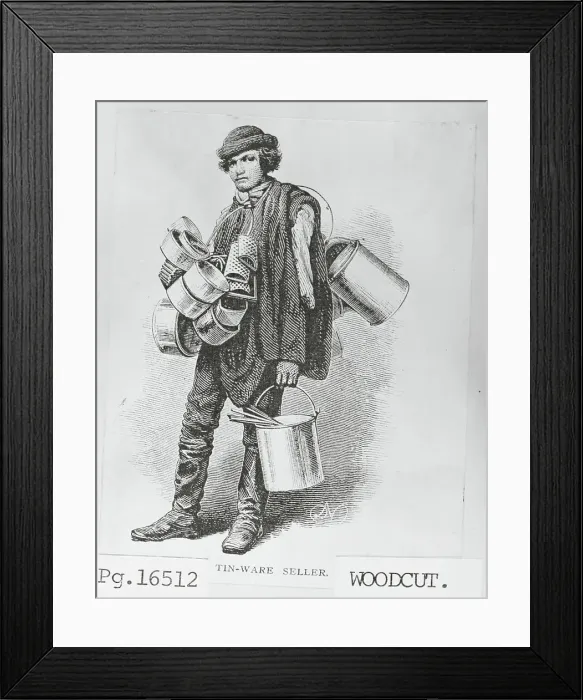 Framed Print : Tin Salesman Framed Print : Tin Salesman