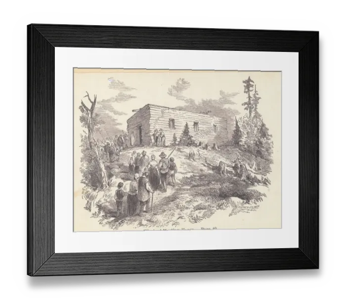 Framed Print : Pilgrim's Meeting House Framed Print : Pilgrim's Meeting House