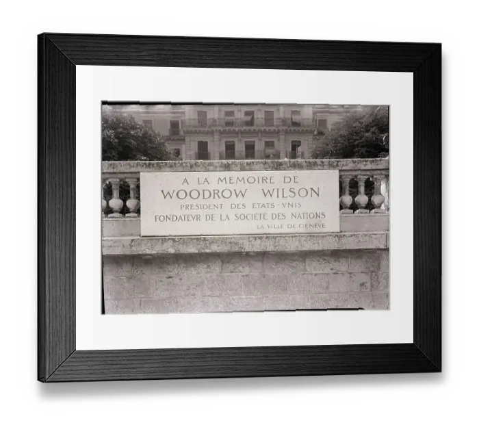 Framed Print : Memorial For President Woodrow Wilson