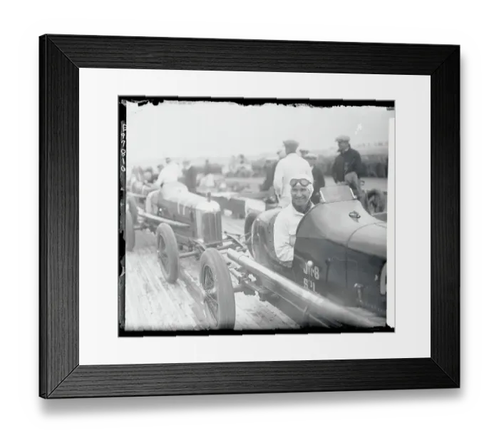 Framed Print : Earl Cooper Sitting in a Race Car Framed Print : Earl Cooper Sitting in a Race Car