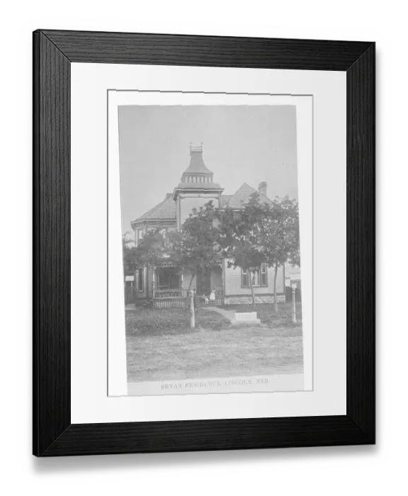 Framed Print : William Jennings Bryan's Home Framed Print : William Jennings Bryan's Home