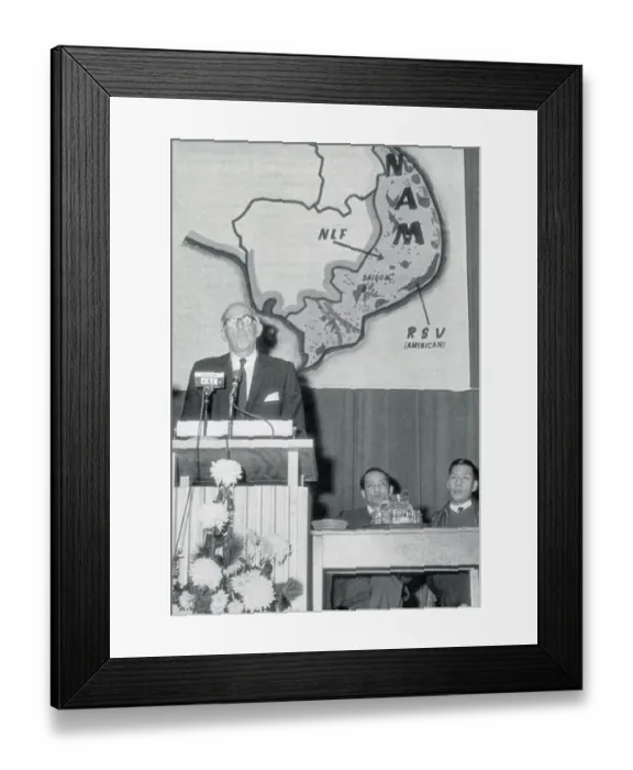 Framed Print : Dr. Benjamin Spock Speaking Framed Print : Dr. Benjamin Spock Speaking