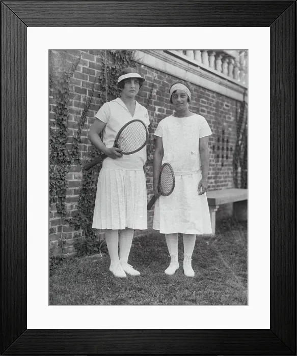 Framed Print : Helen Wills and Marion Jessup Framed Print : Helen Wills and Marion Jessup
