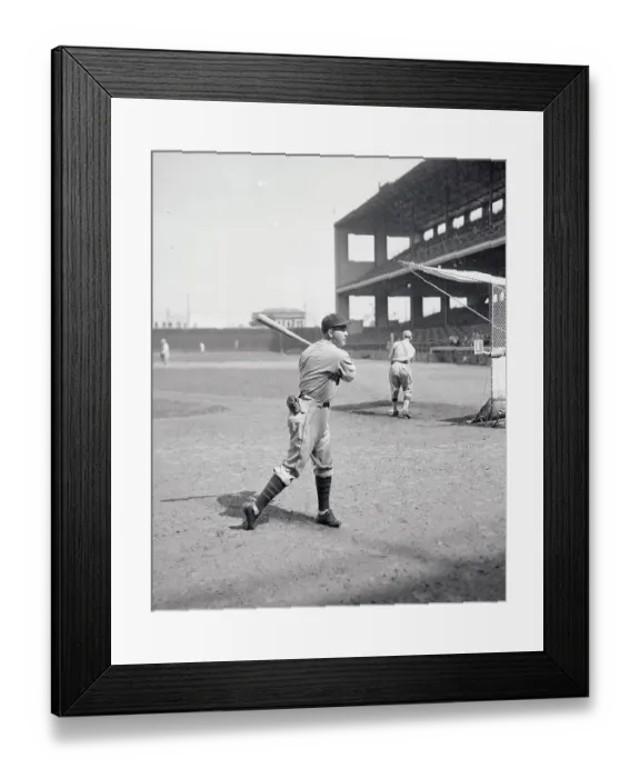 Framed Print : Rogers Hornsby in Batting Position Framed Print : Rogers Hornsby in Batting Position
