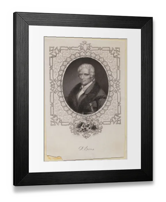 Framed Print : Portrait of Daniel Boone Framed Print : Portrait of Daniel Boone