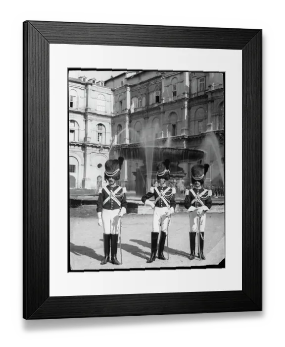 Framed Print : Italian Soldiers Stand W / Swords Framed Print : Italian Soldiers Stand W / Swords