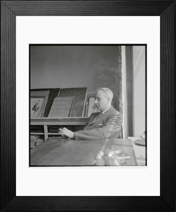 Framed Print : Lionel Trilling Sitting at Desk Framed Print : Lionel Trilling Sitting at Desk