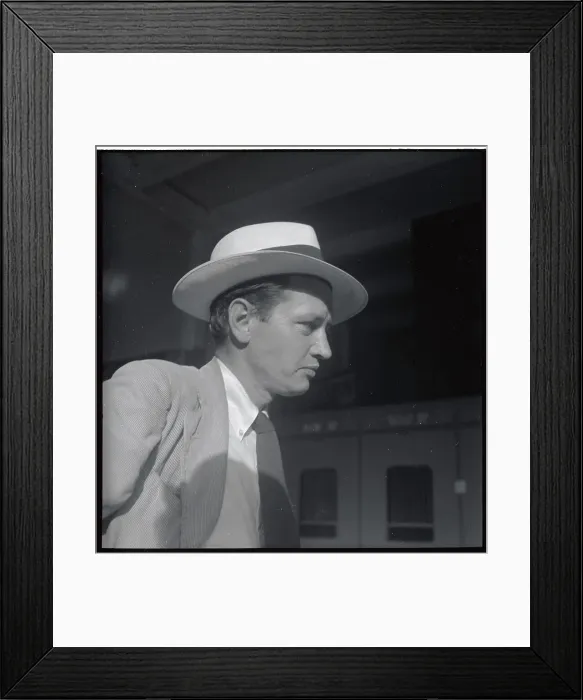 Framed Print : John MacDonald Wearing a Hat Framed Print : John MacDonald Wearing a Hat