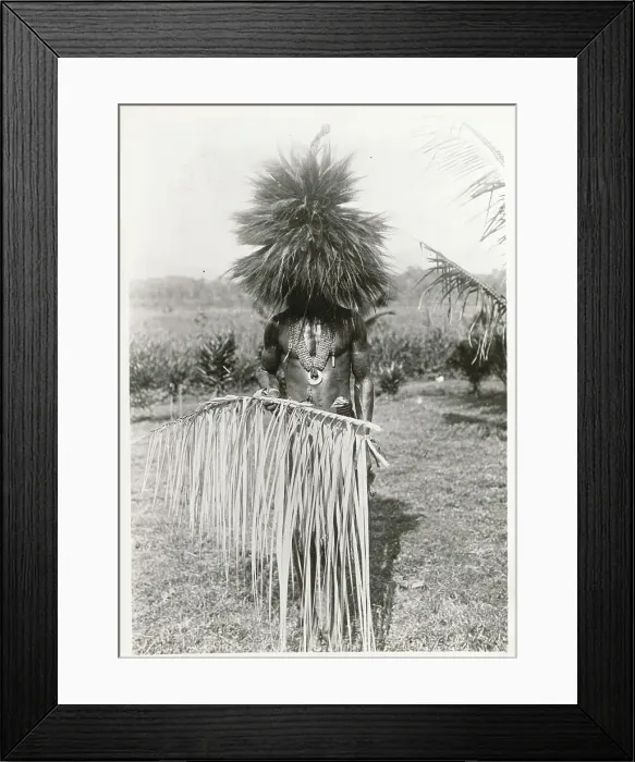 Framed Print : Dancer Wearing the Bird of Paradise Feather Wig Framed Print : Dancer Wearing the Bird of Paradise Feather Wig