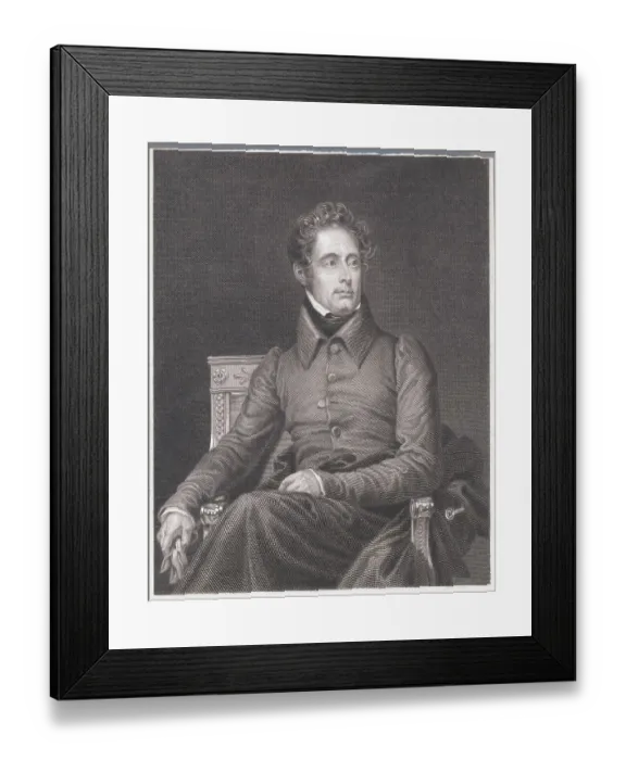 Framed Print : Alphonse de Lamartine Framed Print : Alphonse de Lamartine