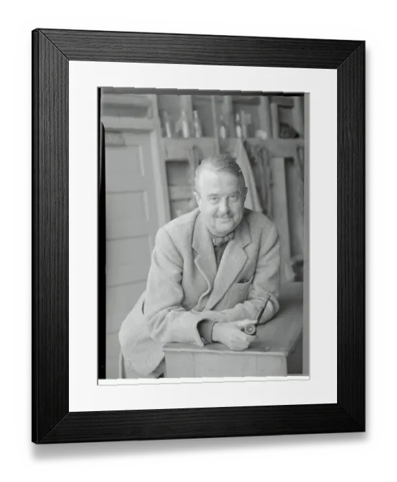 Framed Print : Sargeant Winthrop Holding a Pipe Framed Print : Sargeant Winthrop Holding a Pipe