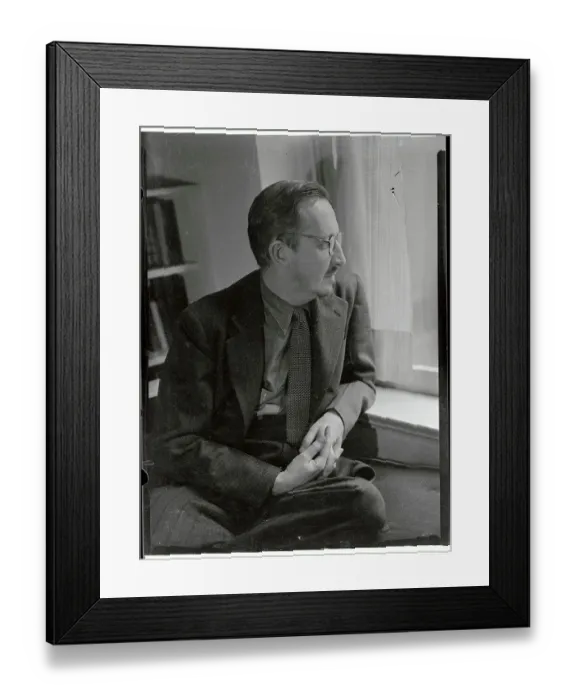 Framed Print : Dwight MacDonald Sitting and Looking Out Window Framed Print : Dwight MacDonald Sitting and Looking Out Window