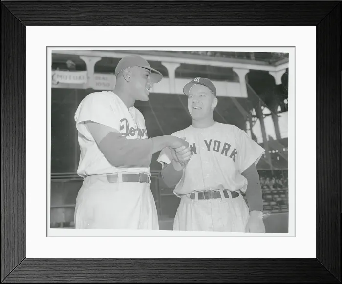 Framed Print : Baseball Players Shaking Hands Framed Print : Baseball Players Shaking Hands