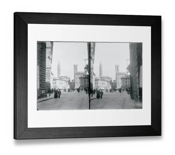 Framed Print : View of Piazza St Firenze Framed Print : View of Piazza St Firenze
