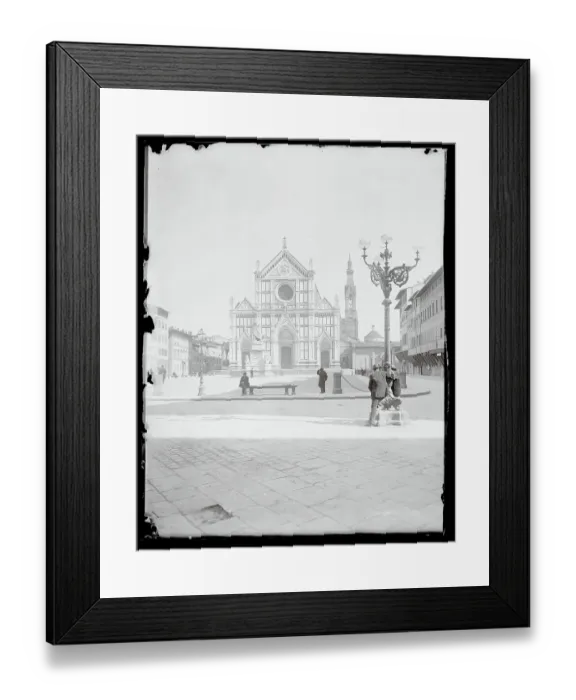 Framed Print : Exterior View of Square Near Church Framed Print : Exterior View of Square Near Church
