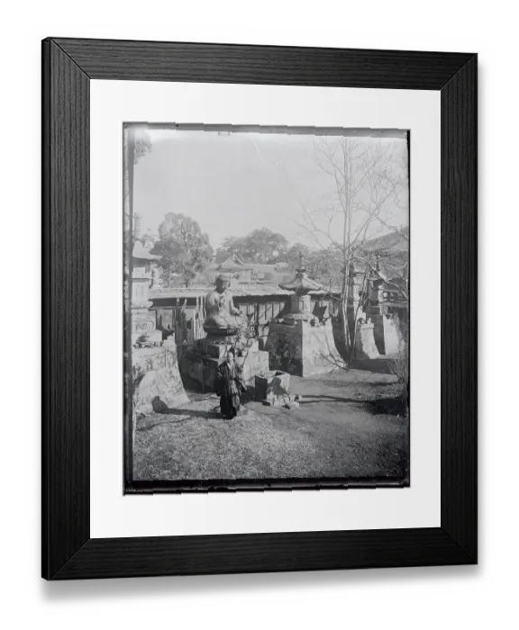 Framed Print : Buddhist Priest at Temple of Shiba Framed Print : Buddhist Priest at Temple of Shiba