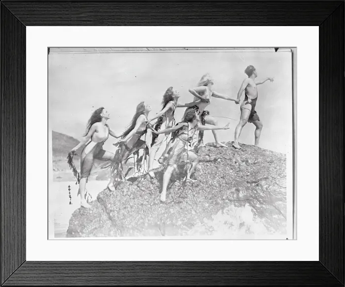Framed Print : Ted Shawn with Nymphs Framed Print : Ted Shawn with Nymphs