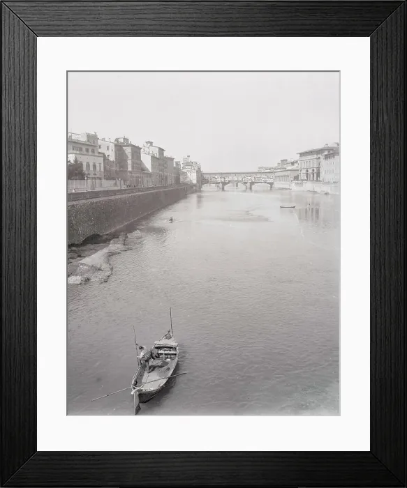 Framed Print : View of Arno River and Ponte alle Grazie Framed Print : View of Arno River and Ponte alle Grazie