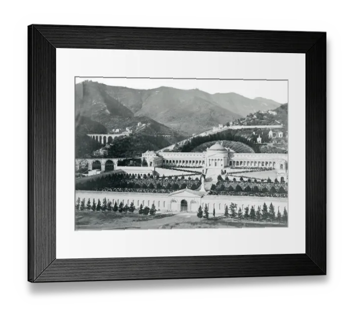 Framed Print : View of Campo Santo