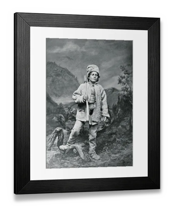 Framed Print : Portrait of Mountaineer in Rumania Framed Print : Portrait of Mountaineer in Rumania