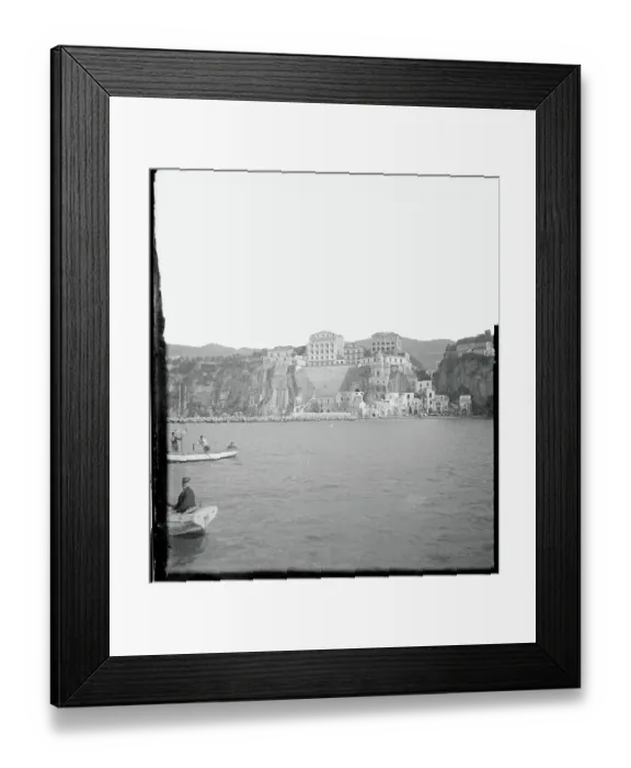 Framed Print : View of Sorrento from Sea Framed Print : View of Sorrento from Sea
