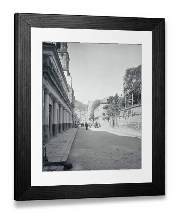 Framed Print : View of Sorrento Via Tasso Framed Print : View of Sorrento Via Tasso
